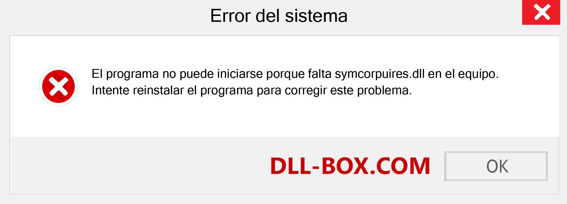 ¿Falta el archivo symcorpuires.dll ?. Descargar para Windows 7, 8, 10 - Corregir symcorpuires dll Missing Error en Windows, fotos, imágenes